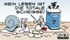 Cartoon: Treffen sich 2 Schnecken... (small) by MiO tagged schnecken,mio,dixi,scheisse