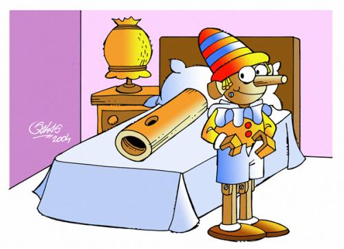 Cartoon: Pinocchio (medium) by Salas tagged pinocchio,collodi,tale