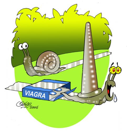 Cartoon: Viagra (medium) by Salas tagged snail,