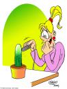 Cartoon: Cactus (small) by Salas tagged cactus,razor,sex,libido,girl
