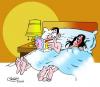 Cartoon: Enigma (small) by Salas tagged enigma bed woman man love sex 