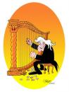 Cartoon: Oops...! (small) by Salas tagged music harp 