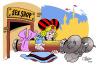 Cartoon: Sex shop (small) by Salas tagged battering,ram,toy,sex,shop,