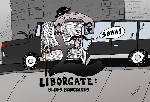 Cartoon: Liborgate le scandal du Libor (medium) by BinaryOptions tagged option,binaire,options,binaires,liborgate,libor,caricature,optionsclick,scandale,financier,boursier,trader,trading