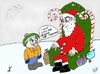 Cartoon: Kid wants oil and gold for Xmas (small) by BinaryOptions tagged optionsclick binary option options trading trader santa claus kid oil gold asset assets financial economic business cartoon caricature comic christmas xmas