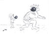 Cartoon: Kugelstoßer (small) by heike gerber tagged sport,kugelstoßer,luftballon