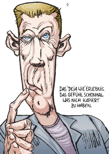 Cartoon: Deja Wie (medium) by wambolt tagged humor,cartoon