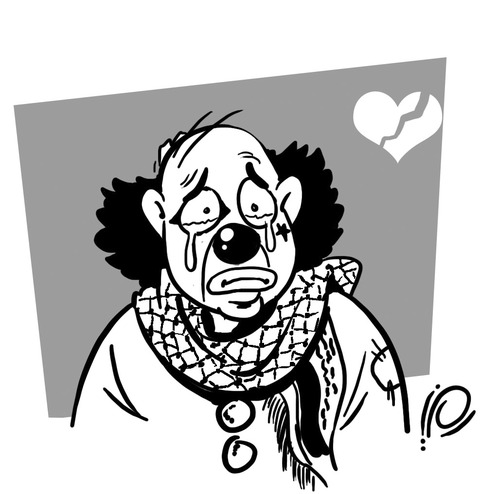 Cartoon: clown in palestine (medium) by ramzytaweel tagged clown