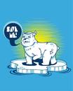Cartoon: oso polar (small) by netoplasma tagged oso,polar,calentamiento,global,vector,netoplasma,mexico