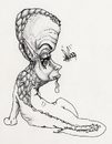 Cartoon: doodle (small) by vokoban tagged pen,ink,pencil,drawing,scribble,doodle,creature,monster