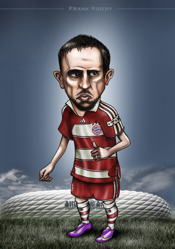 Cartoon: Frank (medium) by gamez tagged fc,bayern,football,germany,player