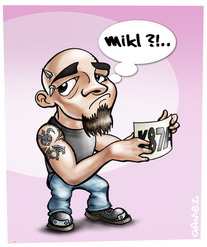 Cartoon: Mikl (medium) by gamez tagged gmz,kaicartoonebi