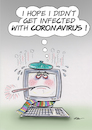 Cartoon: Computer Virus (small) by Ridha Ridha tagged computer,virus,ridha,cartoon