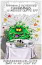 Cartoon: Corona in the restaurant (small) by Ridha Ridha tagged corona,cartoon,restaurant,bat,fledermaus,soup,suppe,shit,scheisse