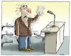 Cartoon: Speech in front of the Dictator (small) by Ridha Ridha tagged dictator,tyrant,speech,panic,poor
