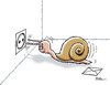 Cartoon: Suicide of a snail (small) by Ridha Ridha tagged suicide of snail ridha black humor cartoon