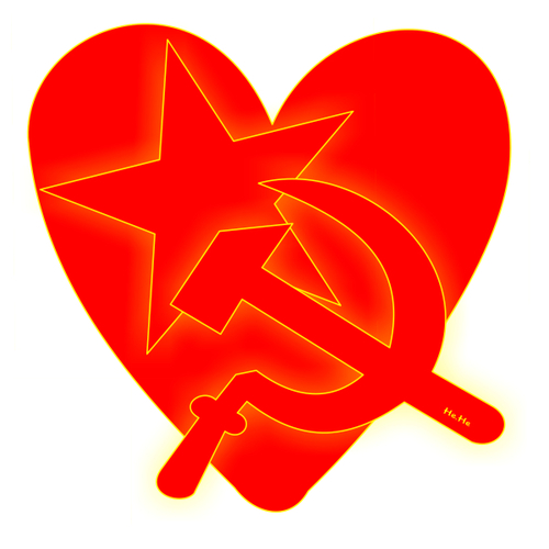 Cartoon: Hammer Sichel Roter Stern Herz (medium) by symbolfuzzy tagged klassenkampf,revolution,sichel,hammer,sozialismus,kommunismus,logos,logo,symbole,symbolfuzzy