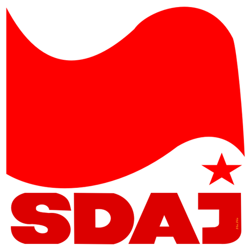 SDAJ - Rote Fahne von symbolfuzzy, Politik Cartoon