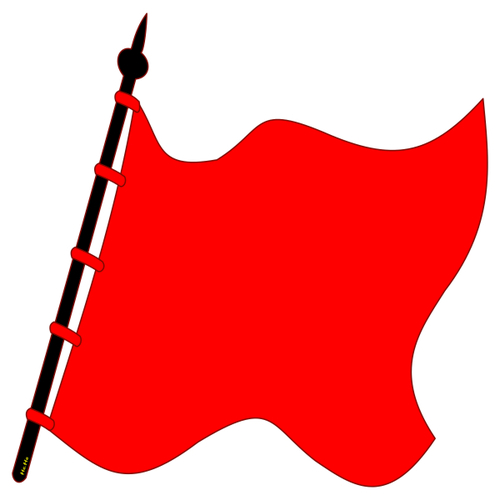 Rote Fahne von symbolfuzzy, Politik Cartoon