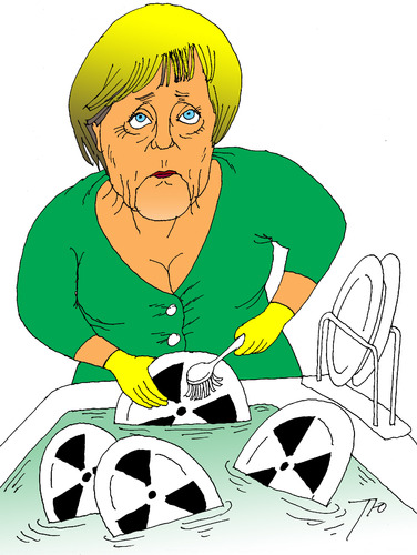 Cartoon: Chancelor (medium) by tunin-s tagged nuclear,danger