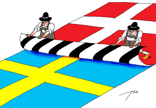 Cartoon: Danish frontier (medium) by tunin-s tagged danish,frontier