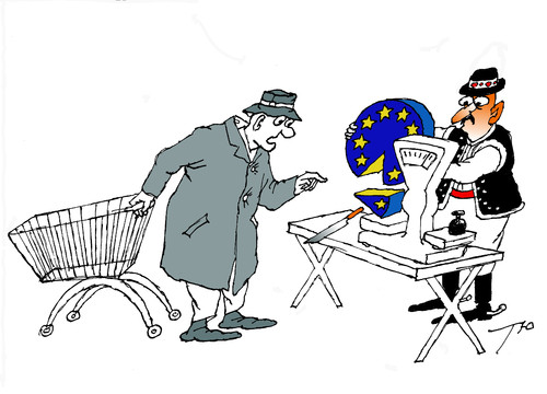 Cartoon: Hungary sells (medium) by tunin-s tagged sale
