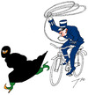 Cartoon: French rodeo (small) by tunin-s tagged french law