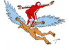 Cartoon: Icarus-board (small) by tunin-s tagged skyboard