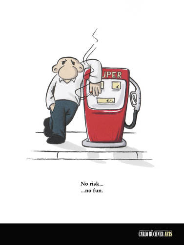 Cartoon: Zapfsäule (medium) by Carlo Büchner tagged carlo,sprittpreise,spaß,risiko,rauchen,zigarette,benzin,zapfsäule,büchner,arts