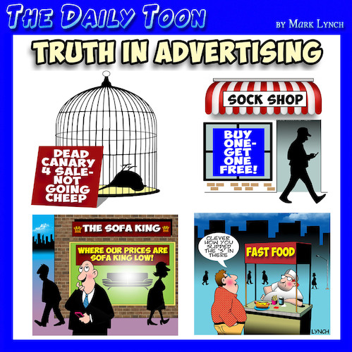 Cartoon: Advertising (medium) by toons tagged advertising,false,canary,birdcage,hot,dogs,fast,foods,advertising,false,canary,birdcage,hot,dogs,fast,foods