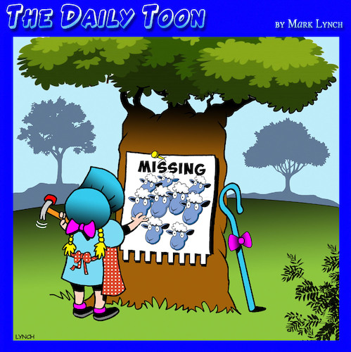 Cartoon: Bo Peep (medium) by toons tagged fairy,tales,bo,peep,lost,her,sheep,missing,posters,fairy,tales,bo,peep,lost,her,sheep,missing,posters