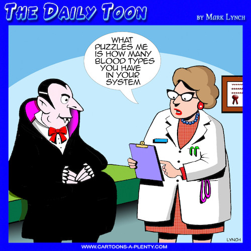 Cartoon: Count Dracula (medium) by toons tagged blood,types,test,dracula,blood,types,test,dracula