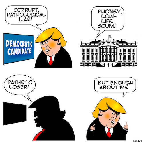 Cartoon: Donald Trump (medium) by toons tagged trump,insults,democrats,trump,insults,democrats