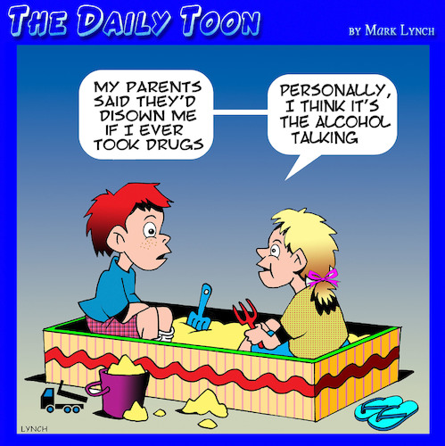 Cartoon: Drugs (medium) by toons tagged drug,use,alcohol,abuse,drinking,drug,use,alcohol,abuse,drinking