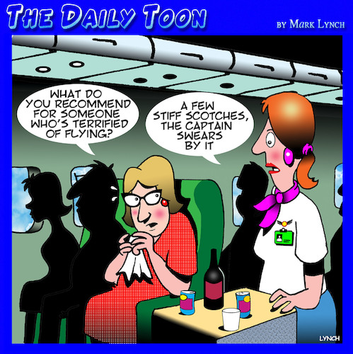 Cartoon: Fear of flying (medium) by toons tagged flying,scotch,alcohol,fear,of,drinking,airline,pilot,flying,scotch,alcohol,fear,of,drinking,airline,pilot