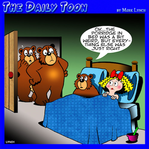 Cartoon: Goldilocks (medium) by toons tagged fairy,tales,goldilocks,and,the,three,bears,porridge,fairy,tales,goldilocks,and,the,three,bears,porridge