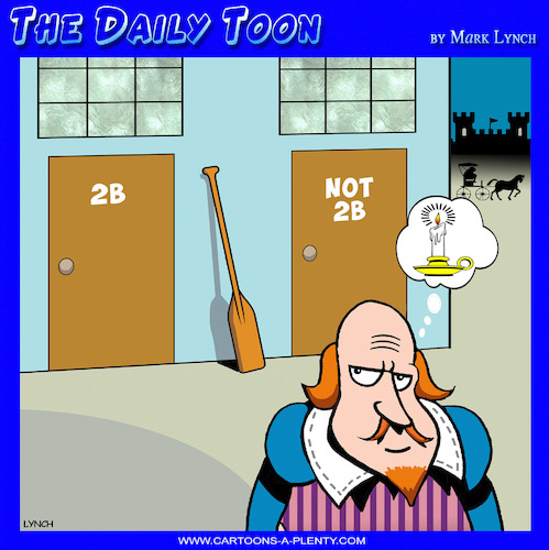 Cartoon: Hamlet (medium) by toons tagged shakespeare,2b,or,not,to,be,shakespeare,2b,or,not,to,be