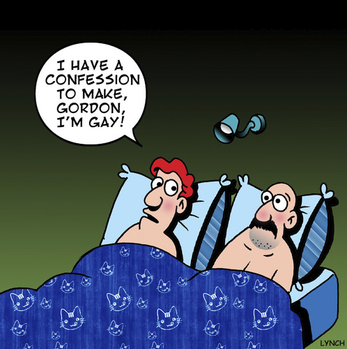 Cartoon: I am gay (medium) by toons tagged gay,homosexual,marriage