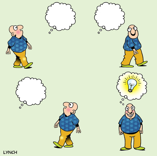 Cartoon: idea man (medium) by toons tagged thought,bubble,comic,ideas,man,thinking,light,bulb,idea,thoughts,comics,revelation,watch,this,space,thoughtless,dumb
