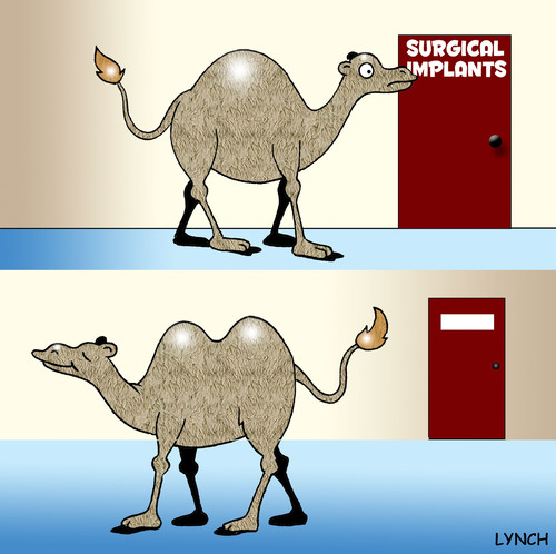 Cartoon: implants (medium) by toons tagged surgery,plastic,implants,surgical,cosmetic,boob,job,camels,bust,enhancement,animals