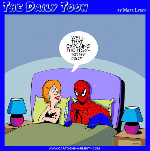 Cartoon: Itsy bitsy spider (medium) by toons tagged enlargement,performance,in,bed,penis,enlargement,performance,in,bed