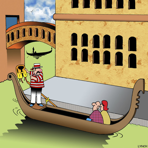 Cartoon: Lifejacket demonstration (medium) by toons tagged gondola,safety,demonstration,life,jacket,venice,gondola,safety,demonstration,life,jacket,venice