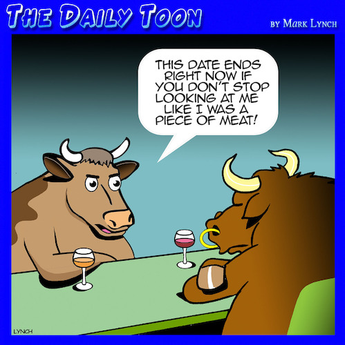 Cartoon: Meat (medium) by toons tagged bovine,bovine