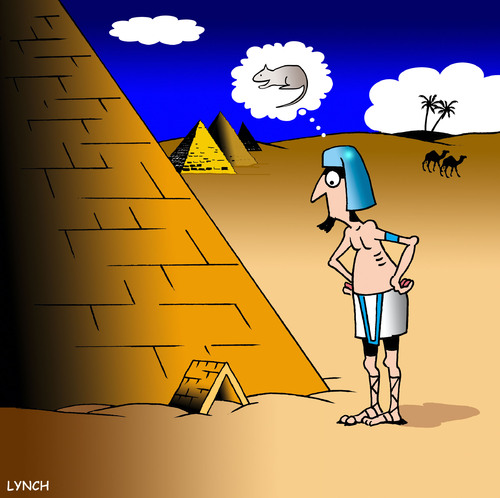 Cartoon: Mice (medium) by toons tagged pyramids,pharoh,egyptians,egypt,mouse,mice,egyptology,rodents,rats,pests,ancient
