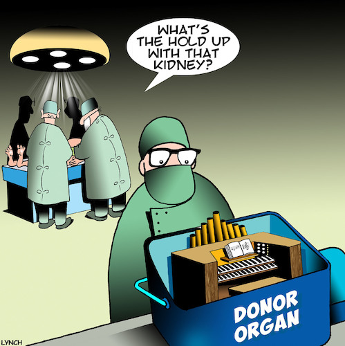 Cartoon: Organ donor (medium) by toons tagged organ,donors,operating,theater,surgery,donor,electric,organ,donors,operating,theater,surgery,donor,electric