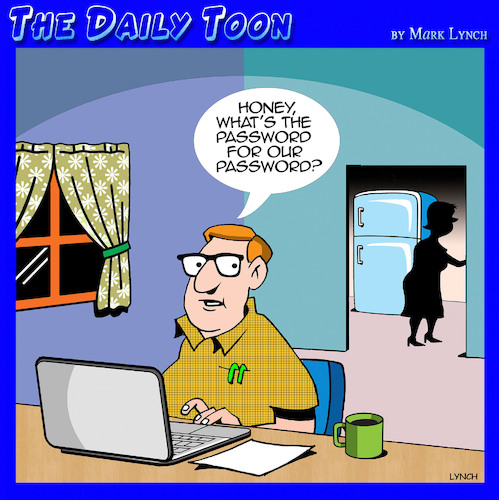 Cartoon: Passwords (medium) by toons tagged username,password,username,password