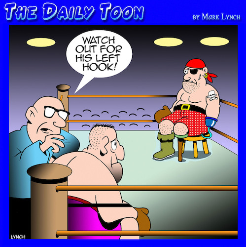 Cartoon: Pirate boxer (medium) by toons tagged hand,hook,pirates,boxing,left,hand,hook,pirates,boxing,left
