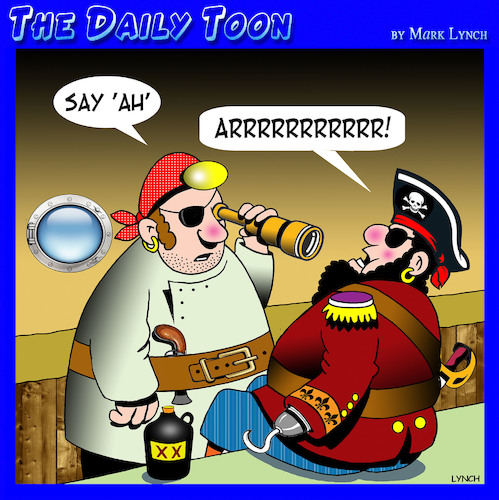 Cartoon: Pirate talk (medium) by toons tagged say,ah,pirates,pirate,talking,say,ah,pirates,pirate,talking