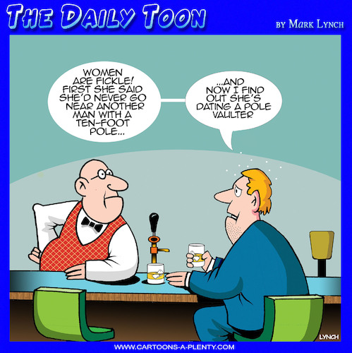 Cartoon: Pole vaulting (medium) by toons tagged men,athletes,pole,vaulter,men,athletes,pole,vaulter