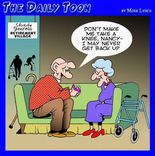 Cartoon: Romantic oldies (medium) by toons tagged retirement,village,pensioners,proposal,take,knee,retirement,village,pensioners,proposal,take,knee